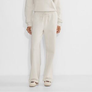 Cozy Fleece TNA Aritzia Wide Leg Boyfriend Sweatpants